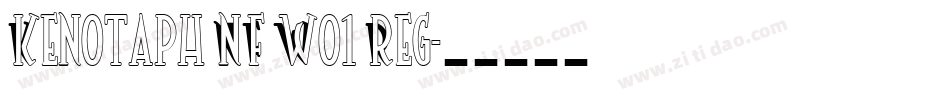 Kenotaph NF W01 Reg字体转换